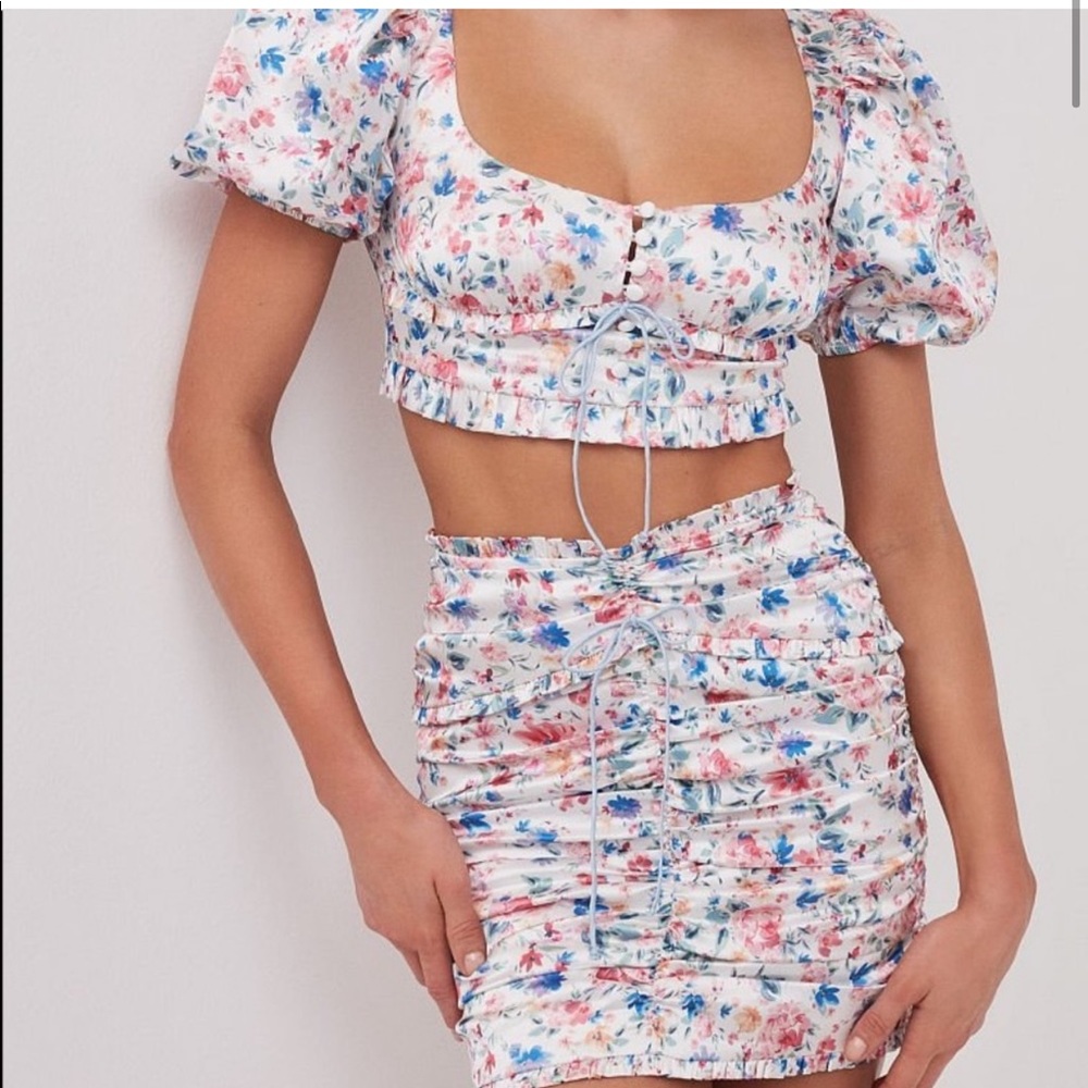 2 PIECE FLL Juliet Top & Mini Skirt set
